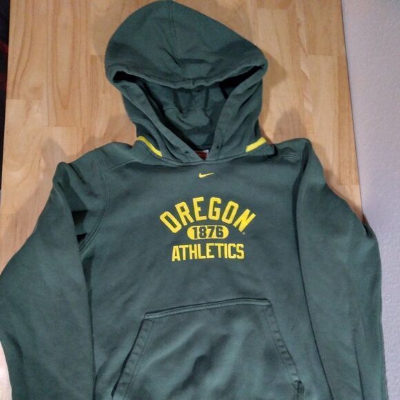 Vintage Nike Center Swoosh Oregon Ducks Hoodie Sweatshirt - Picture 1 of 12